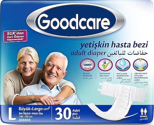GOODCARE BELBANTLI YETIŞKIN HASTA BEZI LARGE 30 LU